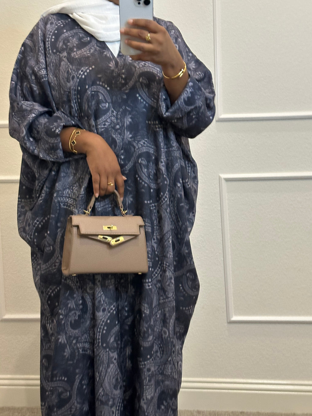 Linen - Blue Paisley