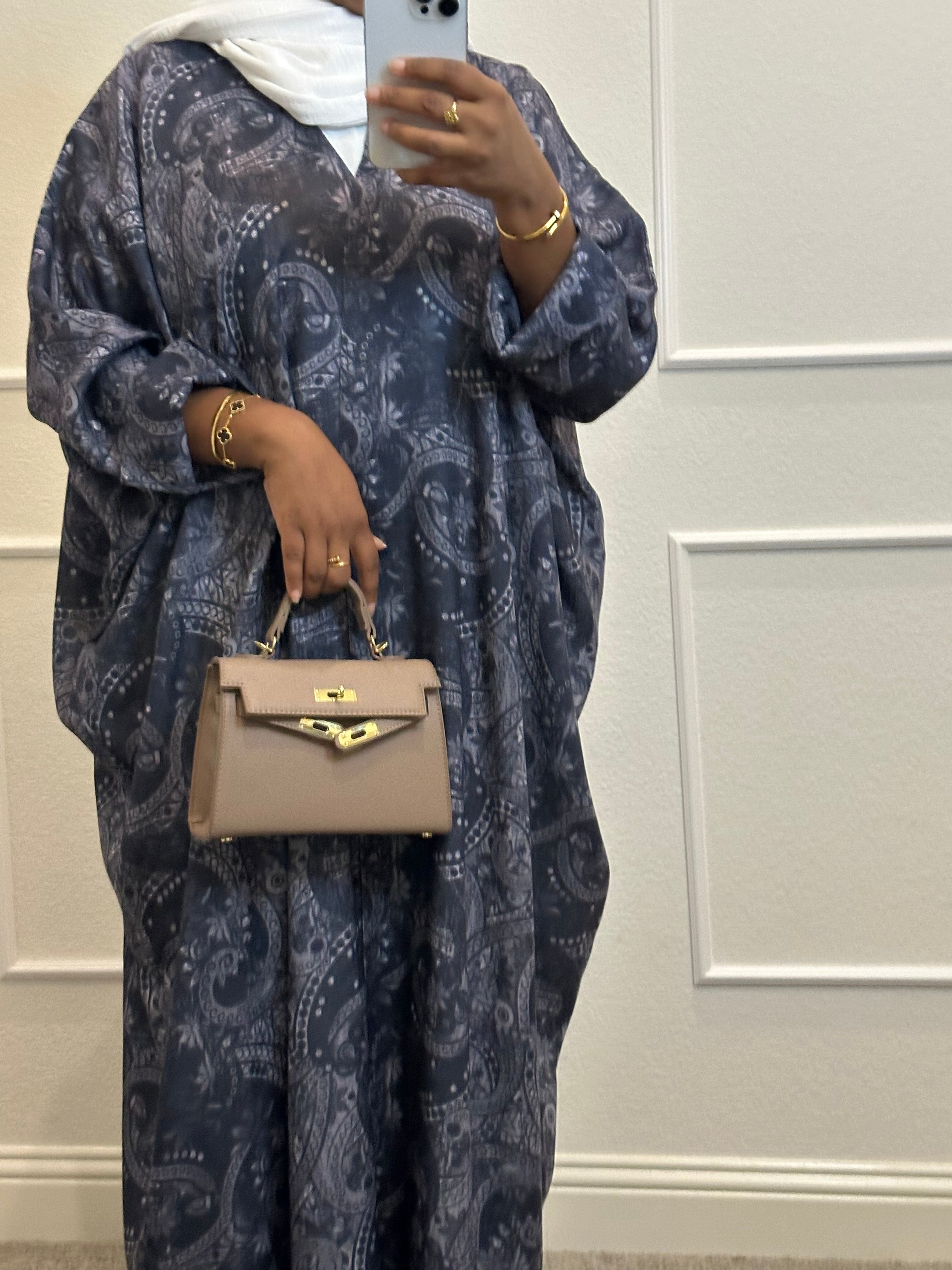 Linen - Blue Paisley