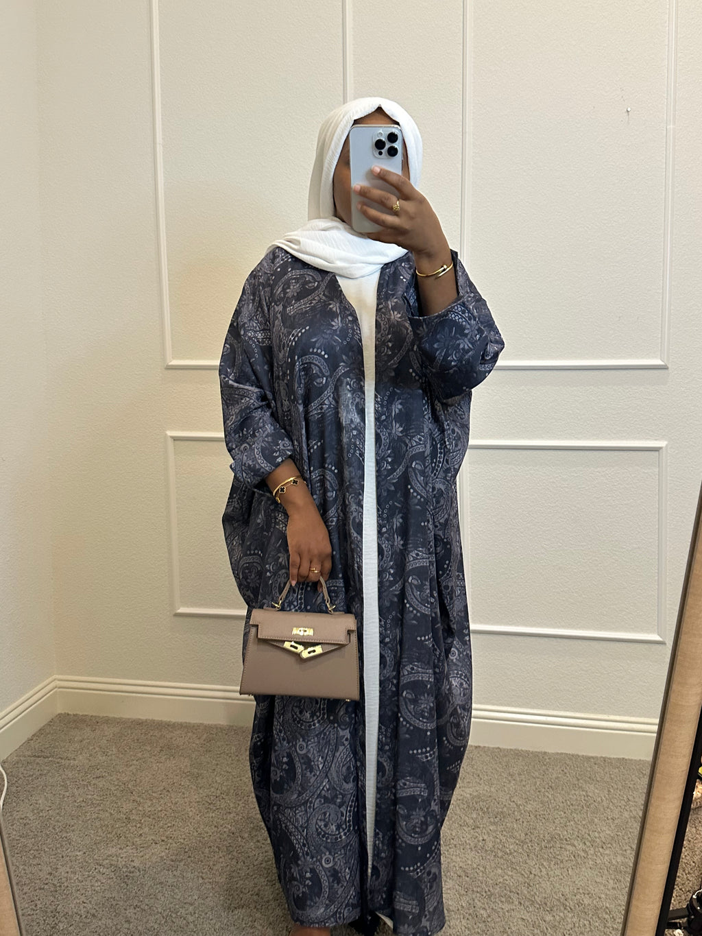 Linen - Blue Paisley