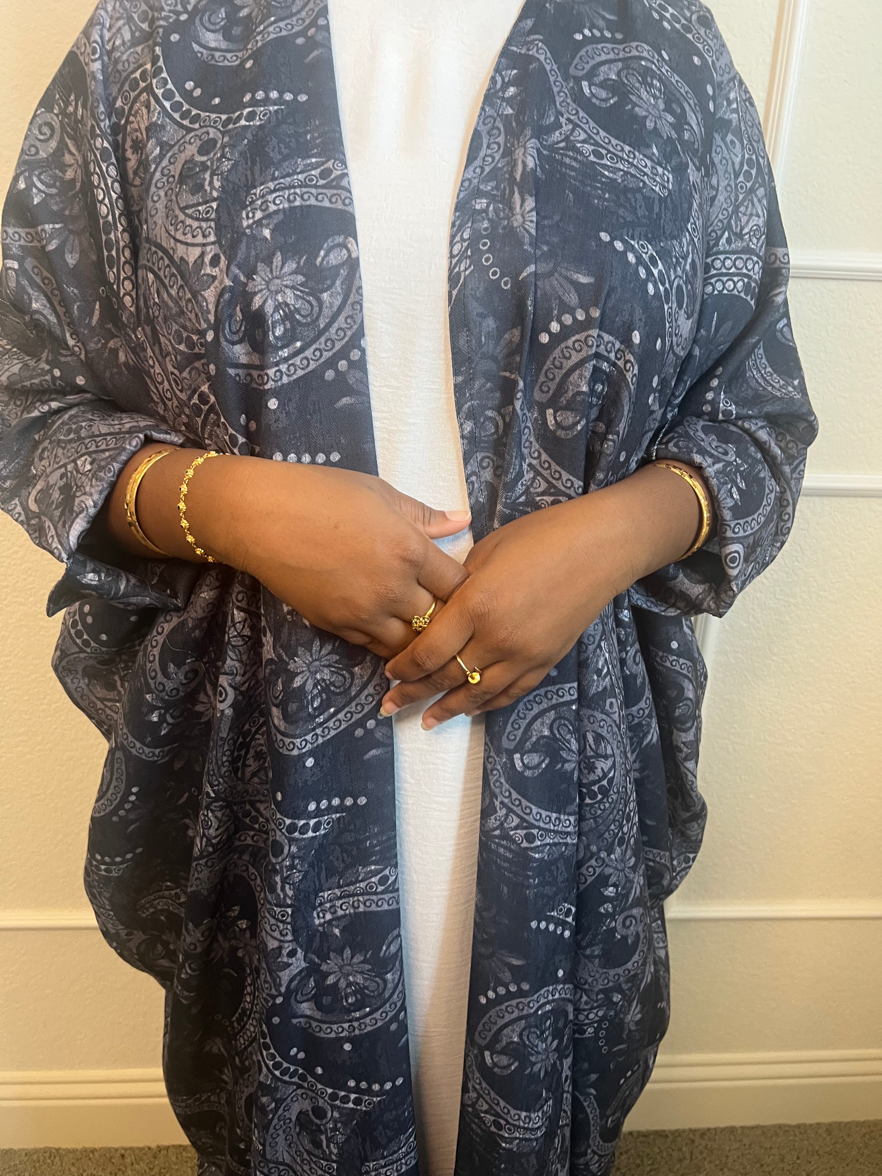 Linen - Blue Paisley